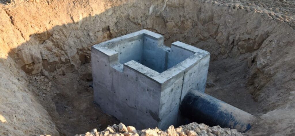 stormwater pit installation