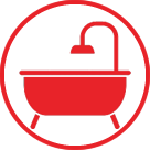 bathroom and laundry renovation icon