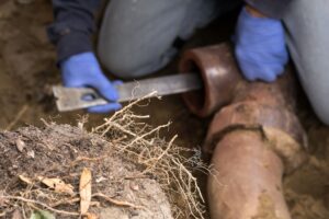 tree roots blocked drains
