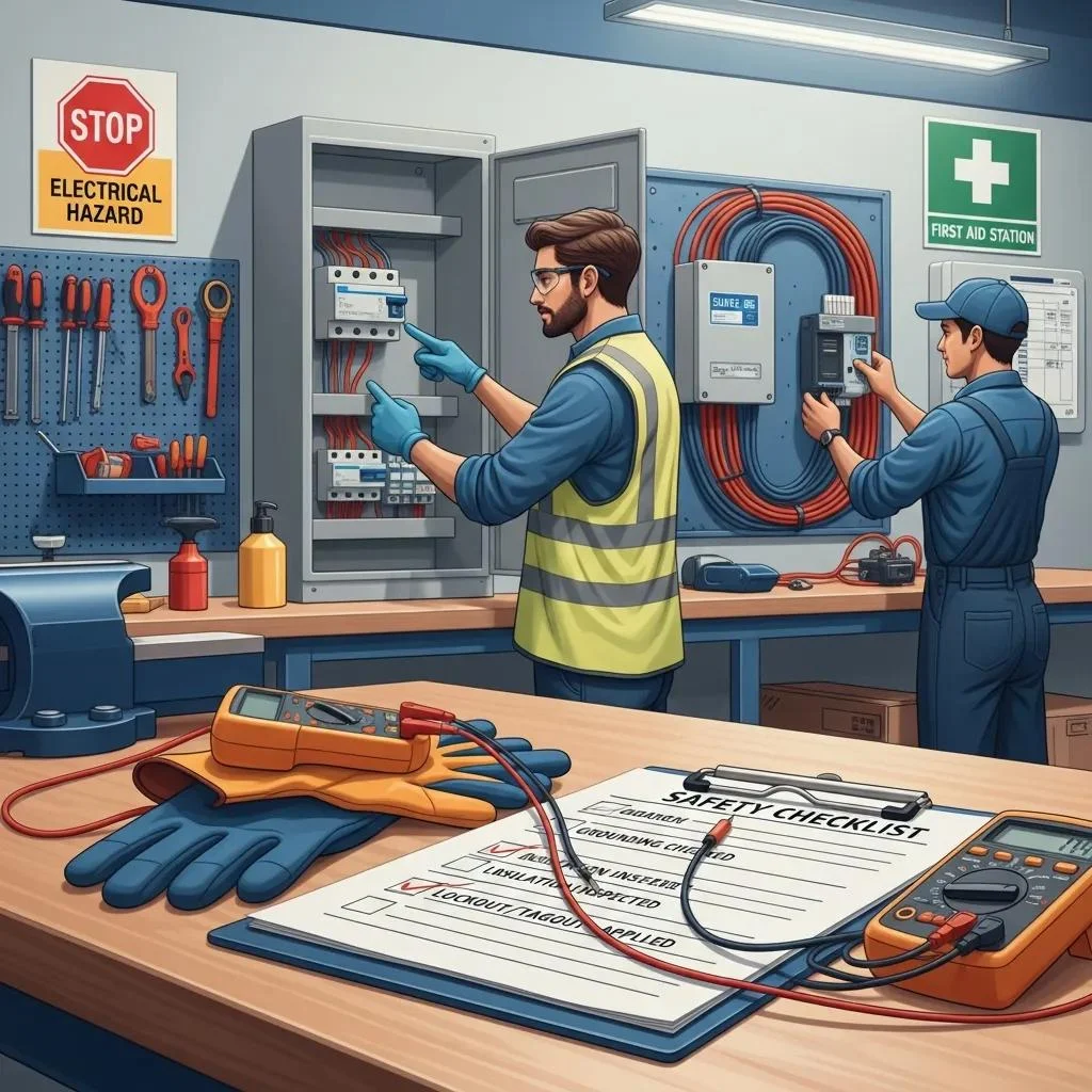 Best practices for electrical safety including inspections and equipment upgrades